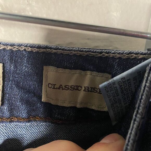 Nine West Vintage America Boho Denim Classic Rise Cropped Ankle Jeans Size 14 31 - Picture 5 of 10